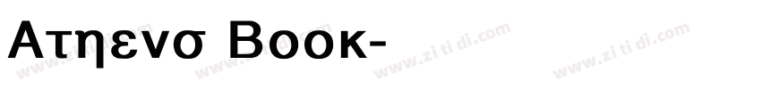 Athens Book字体转换